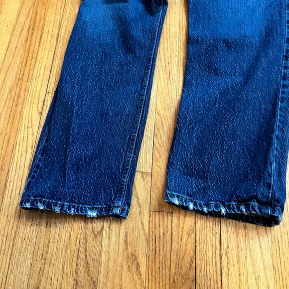 Frame Jeans Womens 33 Blue Hallam Le High N Tight Straight Leg Medium Wash Denim - Picture 5 of 11
